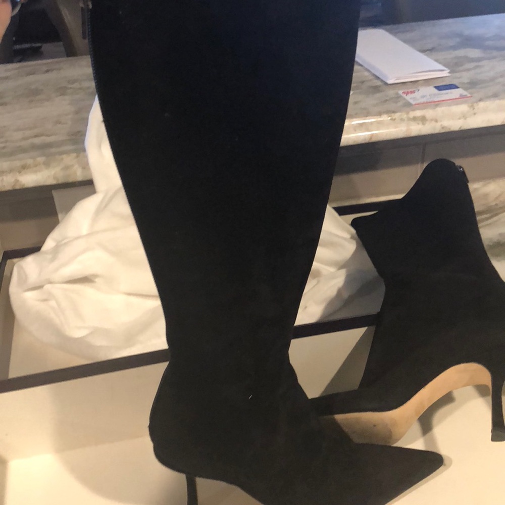 Jimmy Choo suede boots!